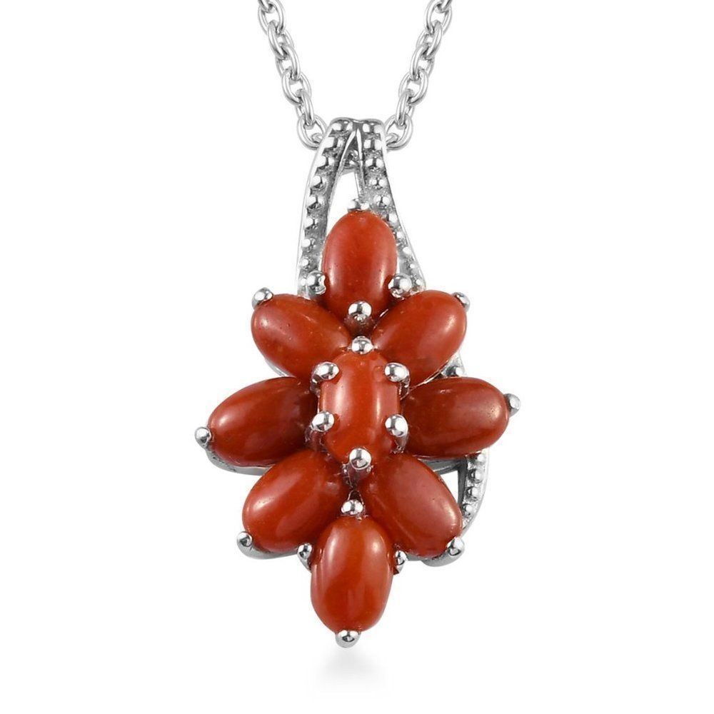 Burmese Red Jade Pendant Necklace (20 in)
